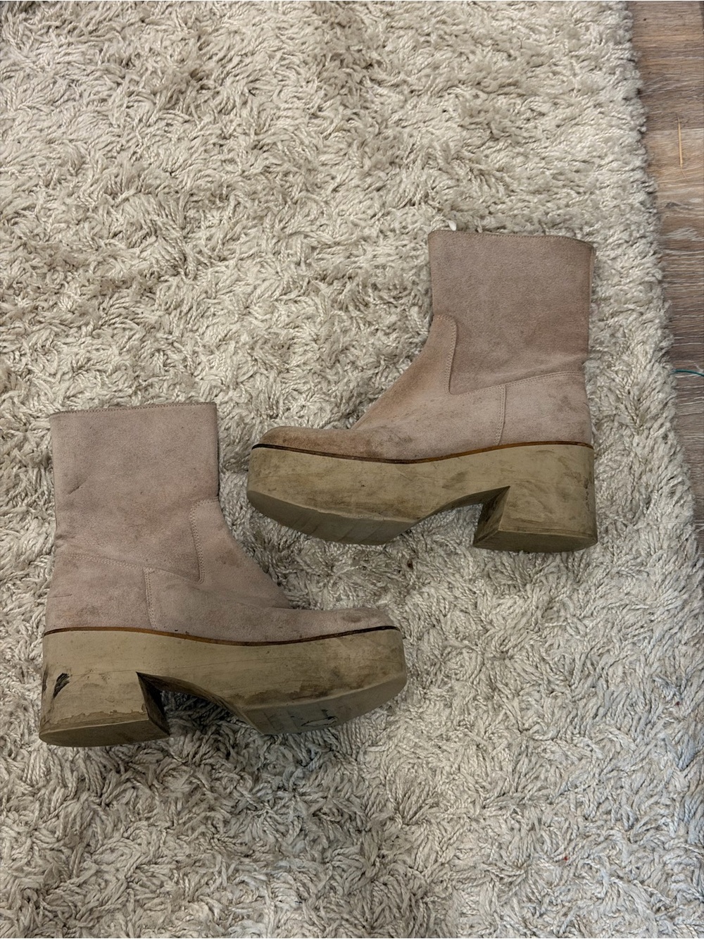MOVING SALE PALOMA BARCELO Platform Suede Ankle Boots